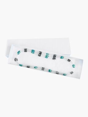 Magnetic Convertible Choker, Long Necklace, Bracelet Turquoise Hematite NWT